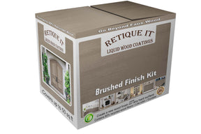 Retique It wood finish kit box featuring Harbor Gray exterior top coat smooth finish for wood projects, medium size.