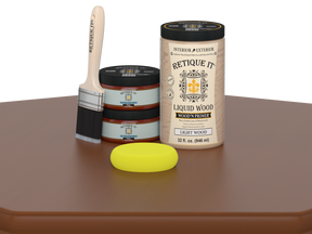 Retique It® Wood'n Cabinet Kit in Cherry stain with 12 smooth doors, ideal for enhancing wood cabinets with a rich cherry finish.