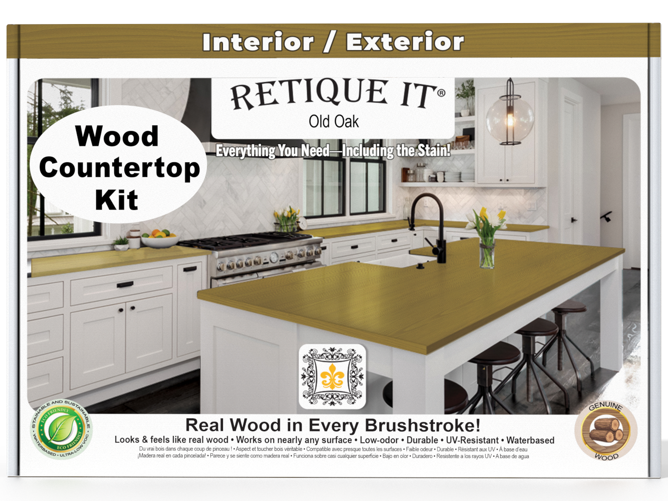 Countertop Kit - Kitchen Island - Old Oak