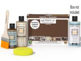 Retique It® Multi-purpose Smooth Finish Kit in Dark Oak for interior wood, includes top coat and matte finish, with packaging box.