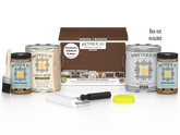 Retique It Wood'n Finish Kit in Dark Oak with four large containers, exterior top coat for smooth wood finishing.