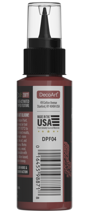 Retique It® Bloom Texture Paint 4-pack in Bloodstone Clay, showing textured paint cans with Bloodstone Clay finish.