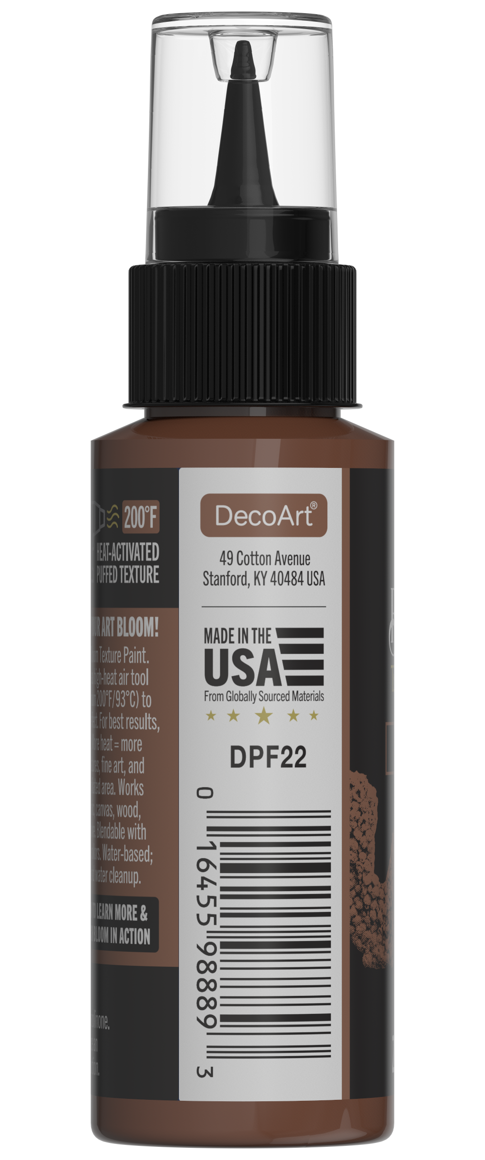 Retique It® Bloom Texture Paint 4-pack in Hearthgrain finish, showing textured paint swatches and background for wall decor.