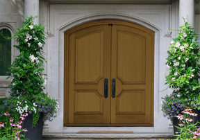 Wood'n Finish Front Door Kit (Double) - Dark Pecan