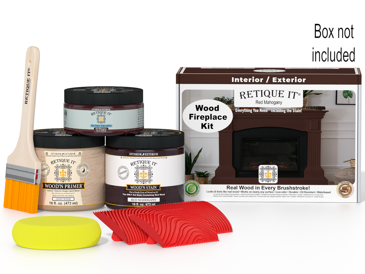 Fireplace Wood'n Finish Kit (Full Fireplace) - Red Mahogany