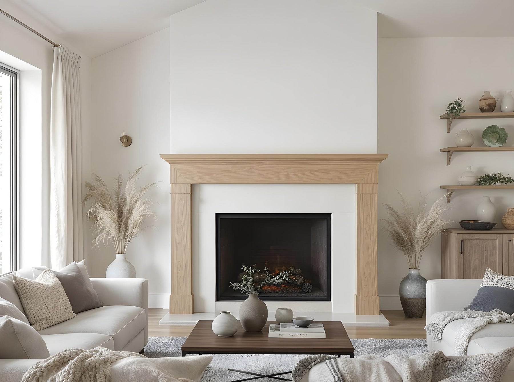 Fireplace Mantel Wood'n Finish Kit - White Oak