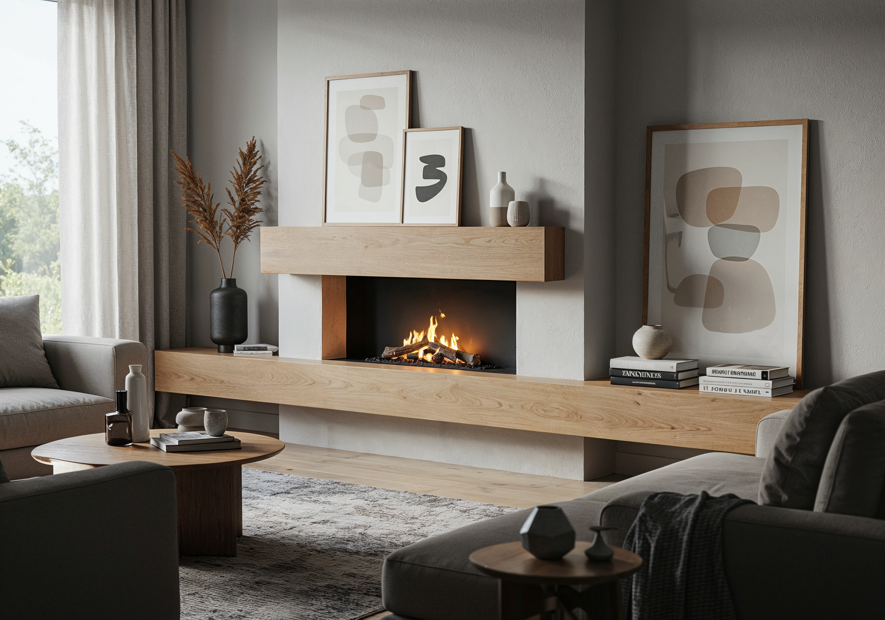 Fireplace Mantel Wood'n Finish Kit - White Oak