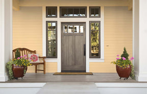 Retique It wood finish kit in Harbor Gray, featuring a smooth finish for interior doors and wood surfaces.