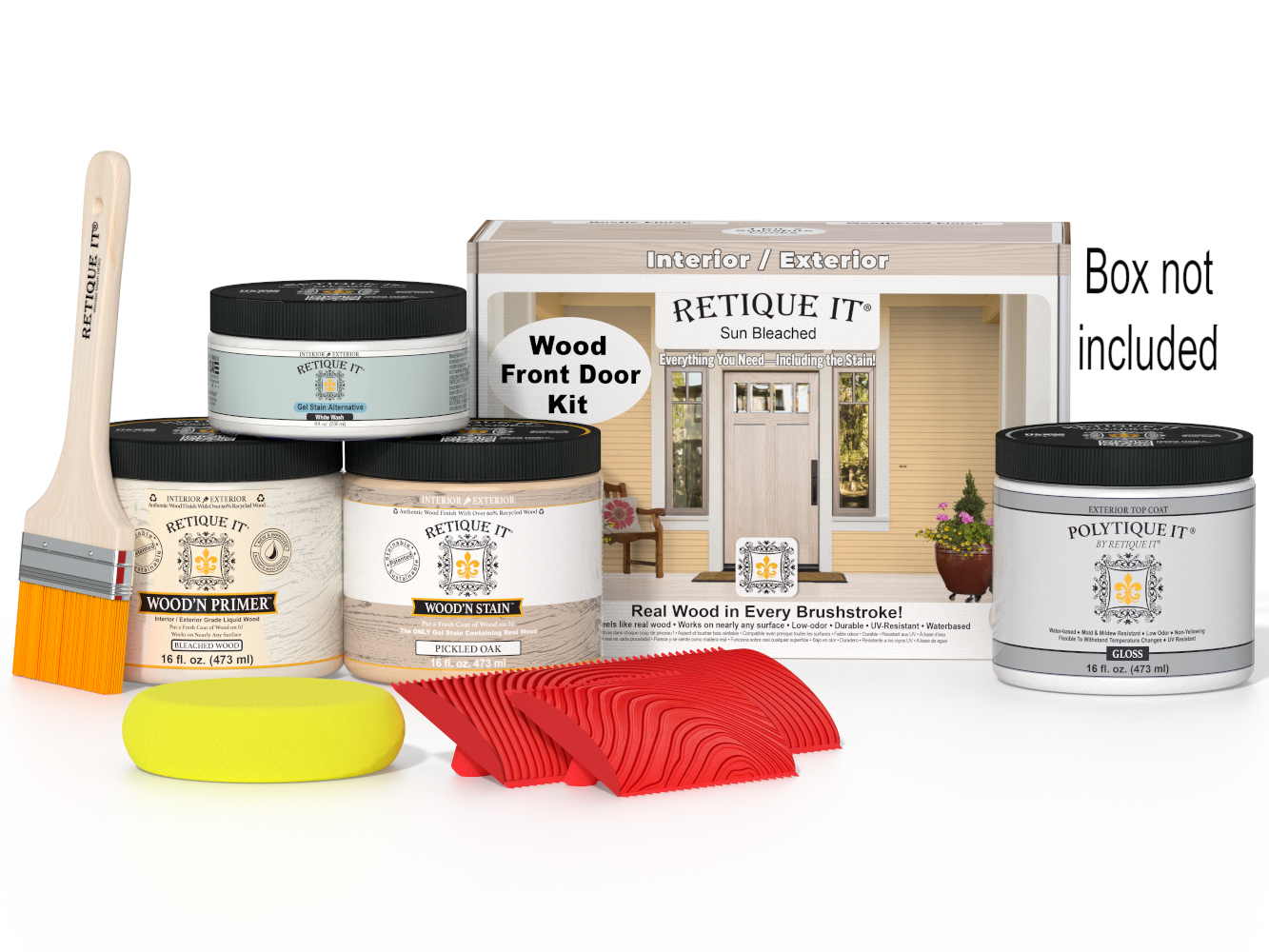 Wood'n Finish Front Door Kit - Sun Bleached