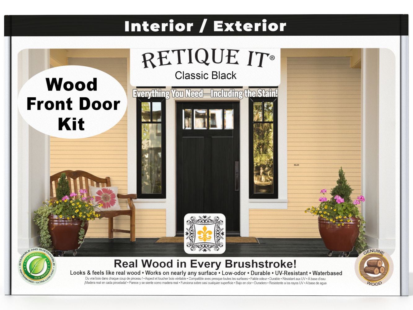 Wood'n Finish Front Door Kit - Classic Black