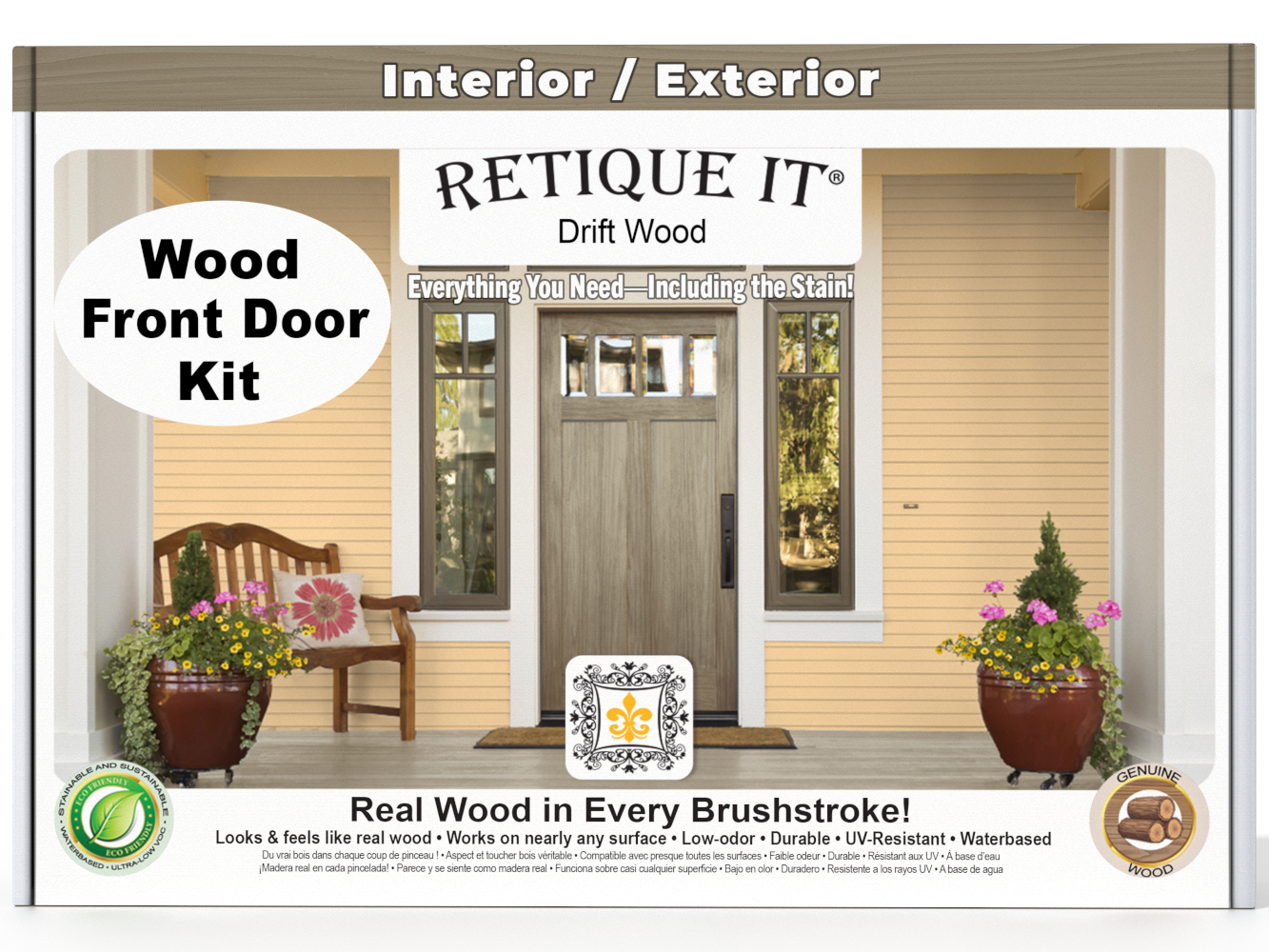 Wood'n Finish Front Door Kit - Drift Wood