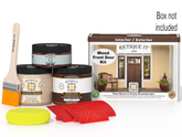 Retique It® Wood'n Finish front door kit in Java stain, includes stains and supplies for door finishing.