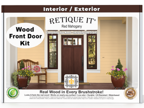 Wood'n Finish Front Door Kit - Red Mahogany
