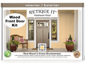 Wood'n Finish Front Door Kit - Weathered Wood
