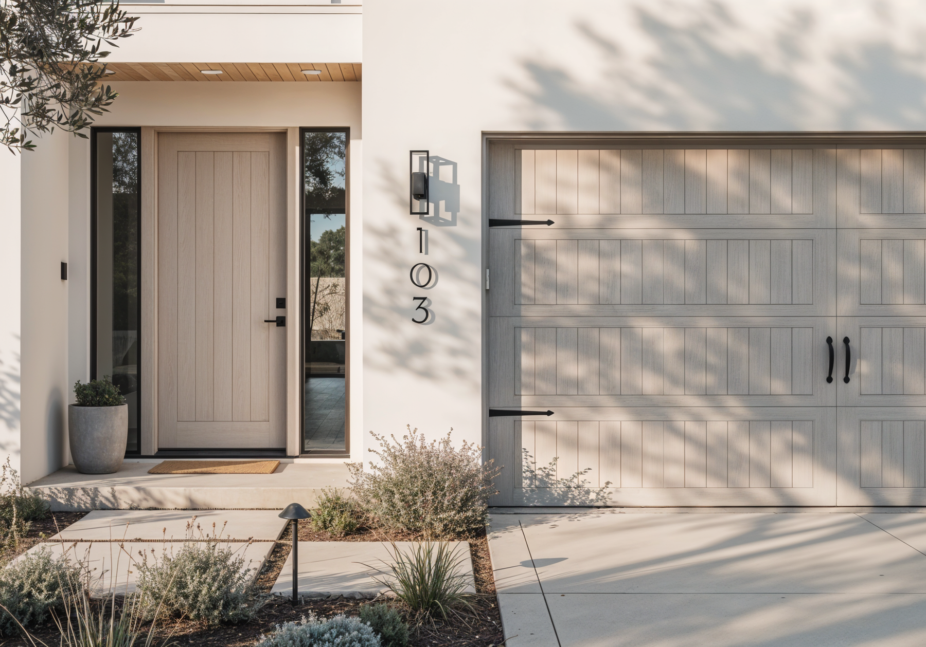 Wood'n Finish Front Door Kit (Double) - Sun Bleached