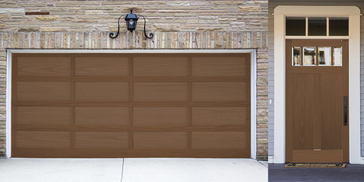 Wood'n Door Kit (Front & Garage Door) - Dark Oak