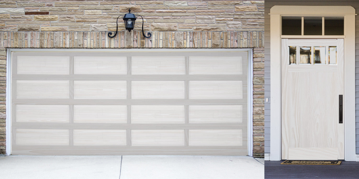 Wood'n Door Kit (Garage Door) - White Wash
