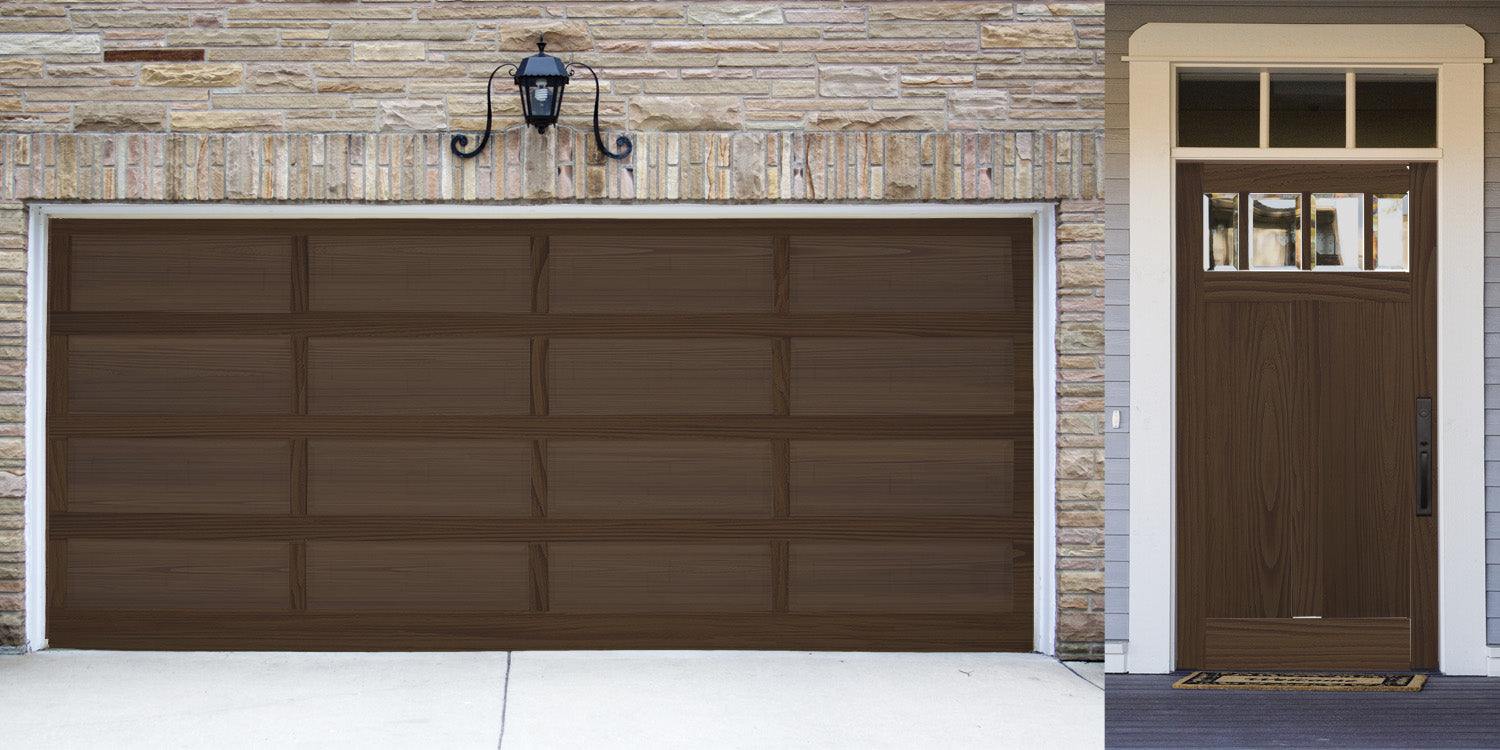 Wood'n Door Kit (Garage Door) - Black Walnut