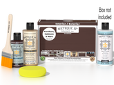 Retique It wood finish kit in Java with a smooth top coat, including applicator tools for interior wood projects.