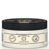 Retique It® Liquid Wood interior paint in 8oz bleached finish, shown in a jar with a smooth, wood-like texture.