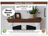 Fireplace Mantel Wood'n Finish Kit - Dark Oak