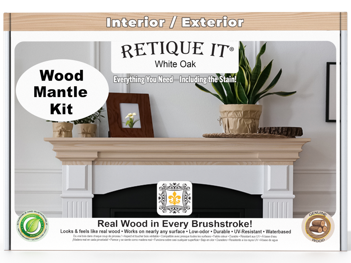 Fireplace Mantel Wood'n Finish Kit - White Oak