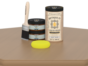 Large Pecan wood finish kit by Retique It® featuring smooth, multi-purpose wood staining and finishing tools.
