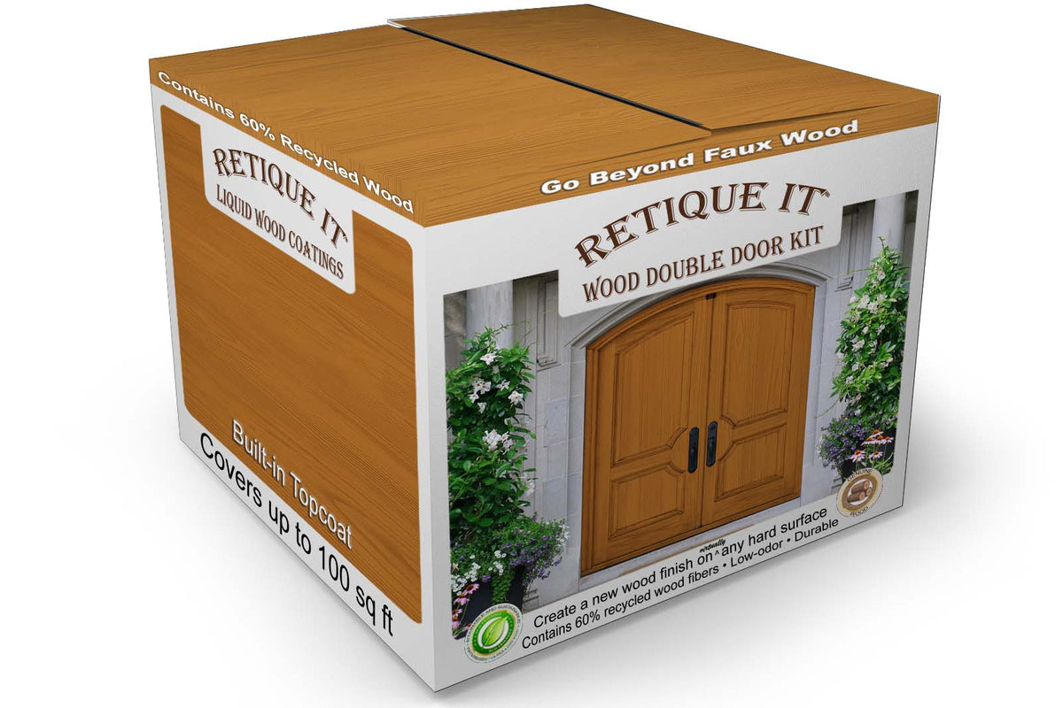 Wood'n Finish Front Door Kit (Double) - Cedar