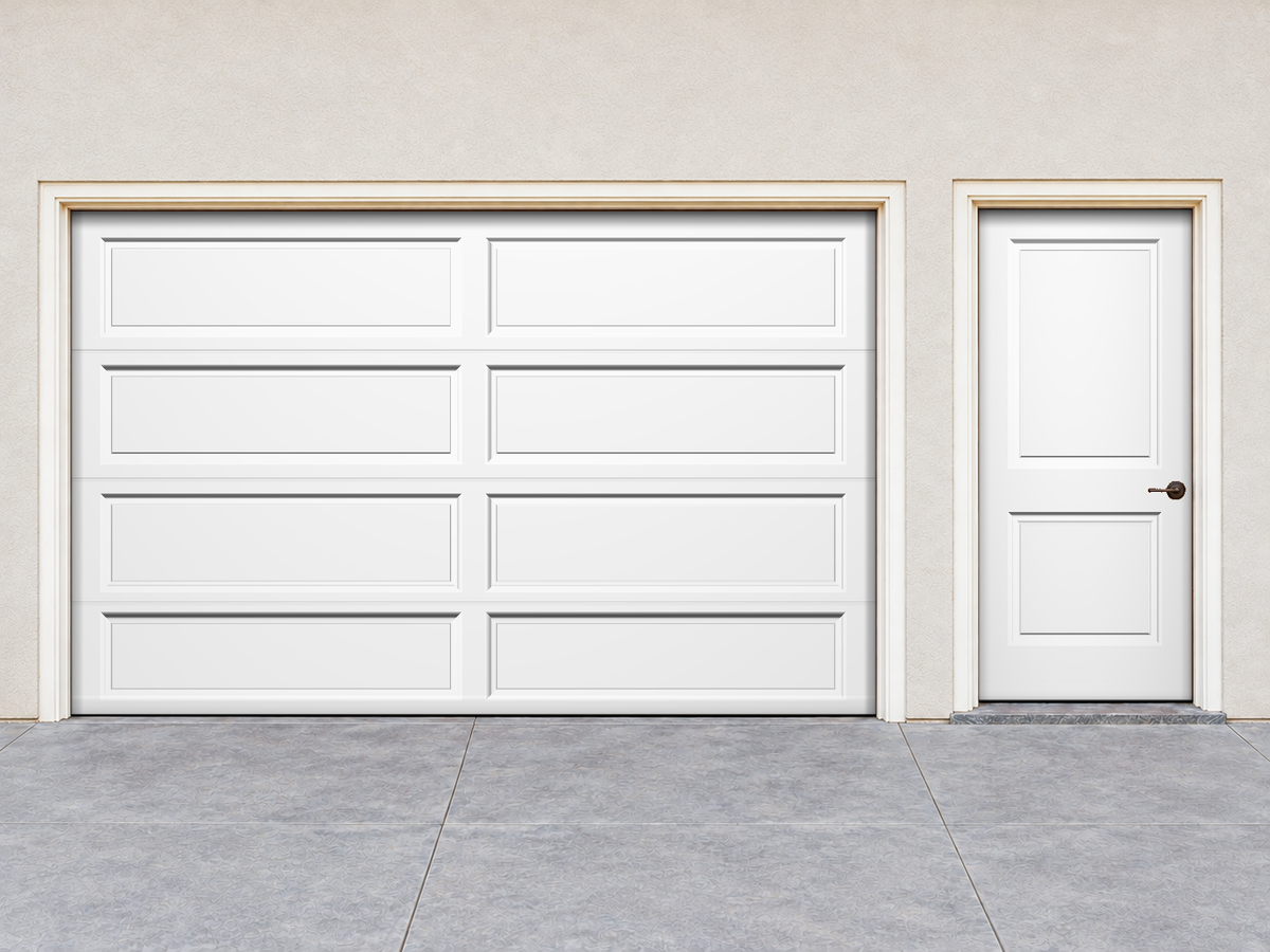 Garage & front door before the finish transformation