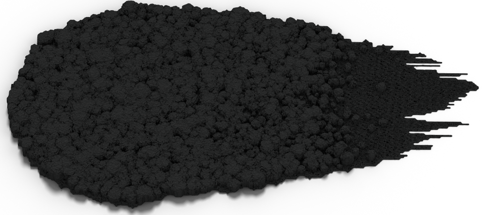 DecoArt Bloom Texture Paint in Carbon Void Black swatch showing rich black textured finish