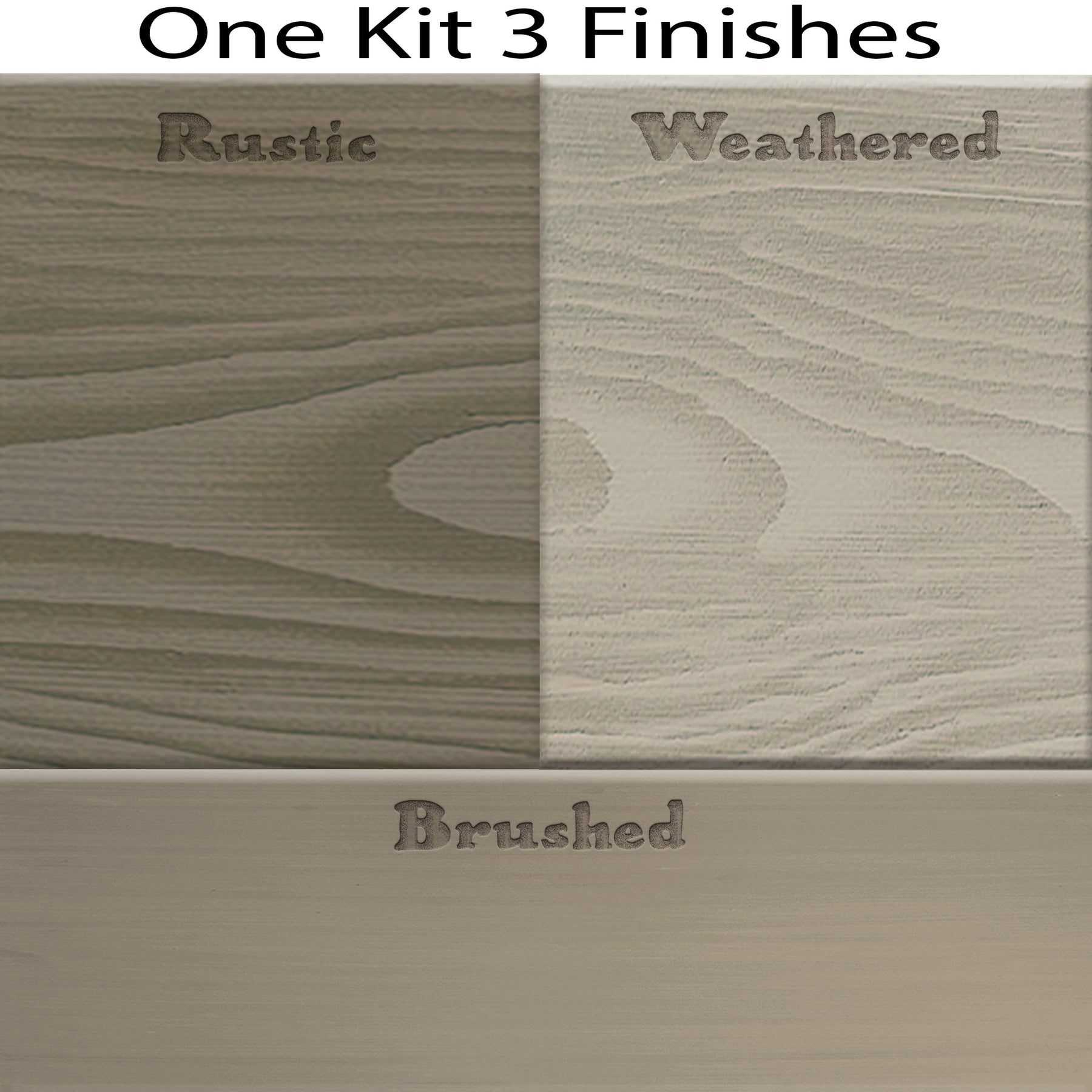 Tabletop Wood'n Finish Kit - Weathered Wood