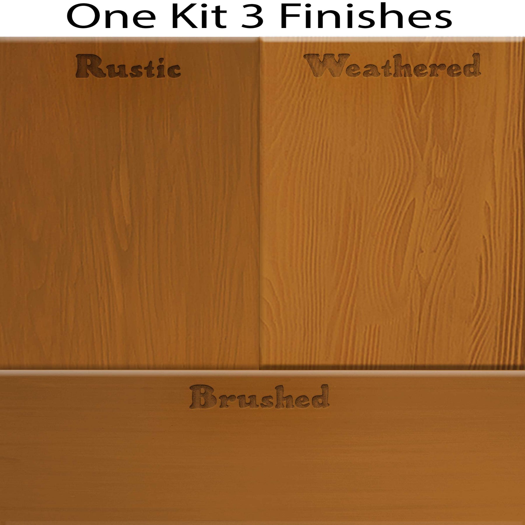 Wood'n Cabinet Kit (12 Door / Grained) - Cedar - Retique It®