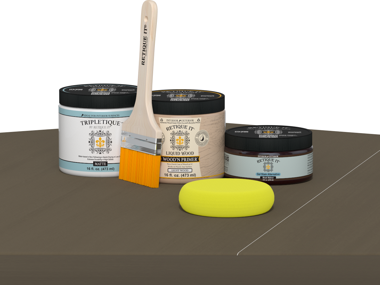 Multi-purpose Smooth Finish Kit (Med) - Black Walnut - Interior Top Coat