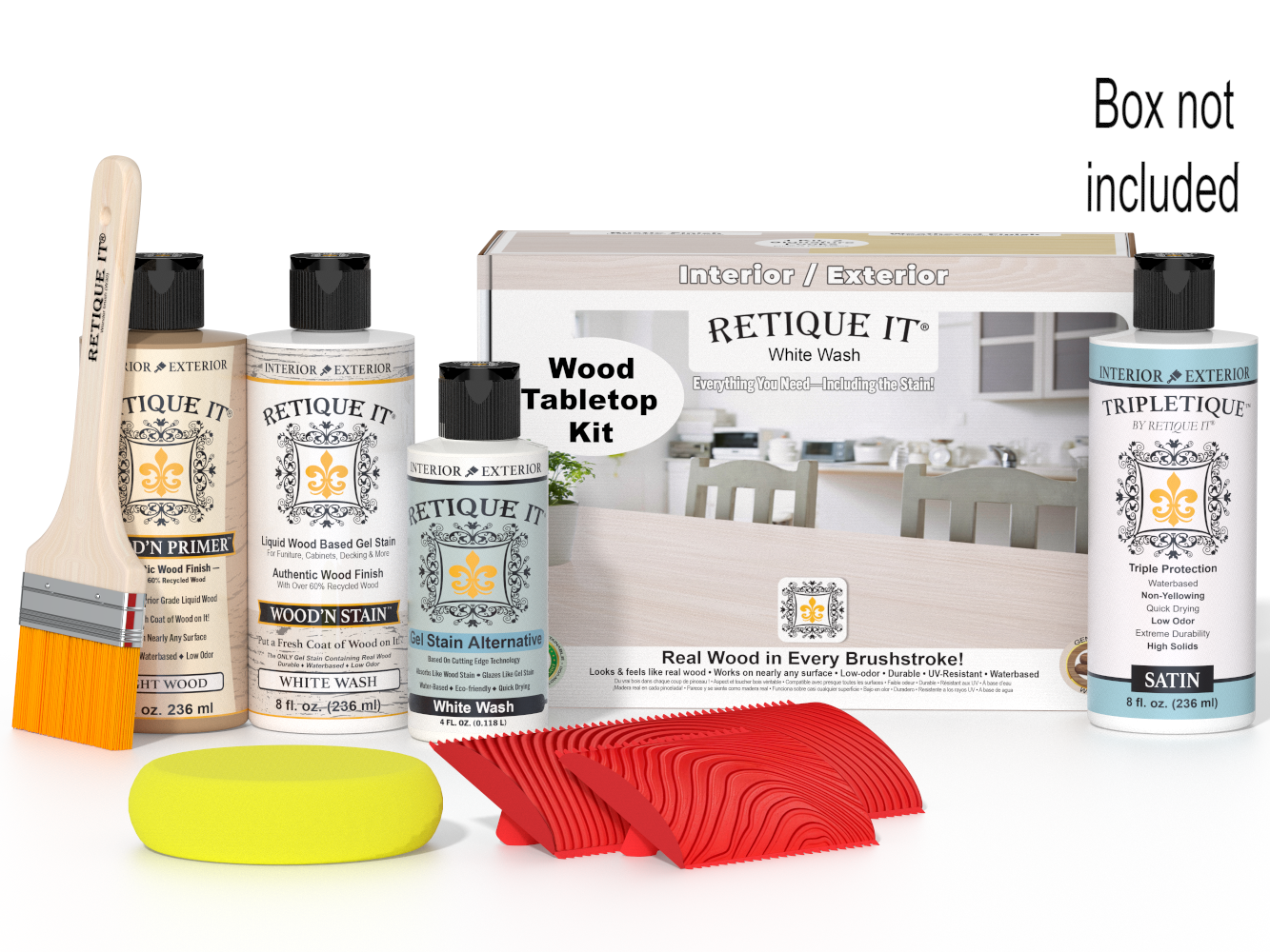 Tabletop Wood'n Finish Kit - White Wash