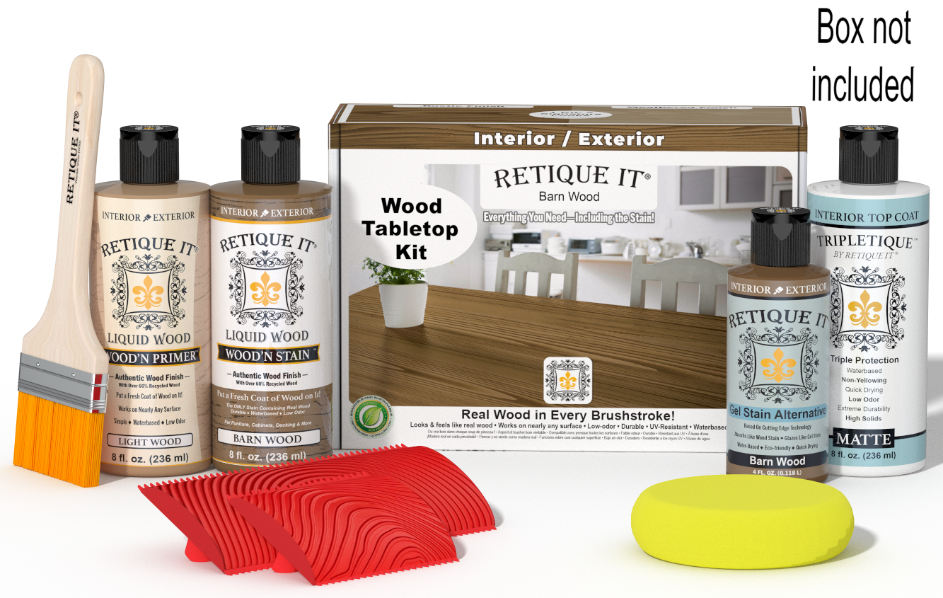 Tabletop Wood'n Finish Kit - Barn Wood