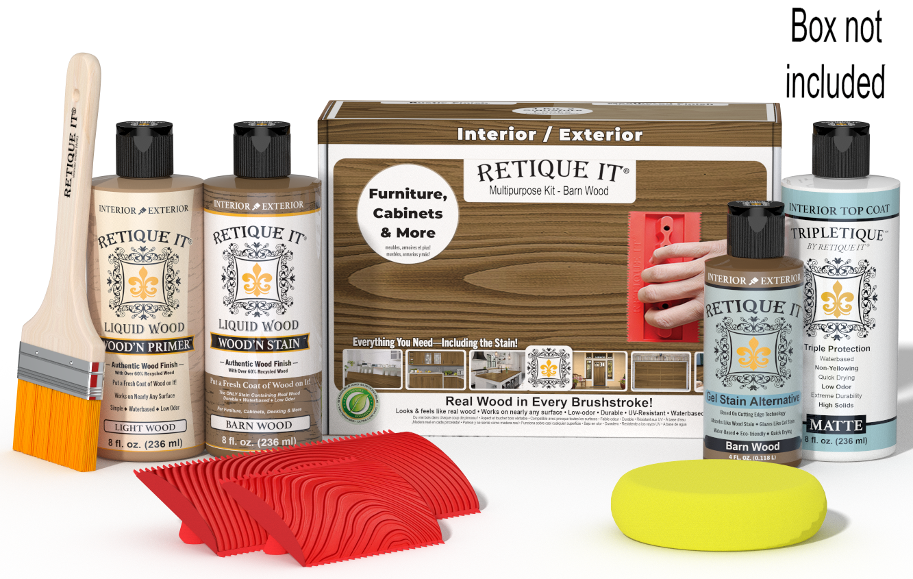 Multi-purpose Wood'n Kit - Barn Wood - Interior Topcoat