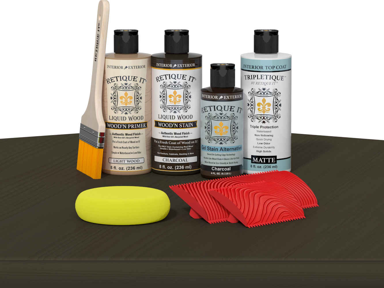 Tabletop Wood'n Finish Kit - Charcoal