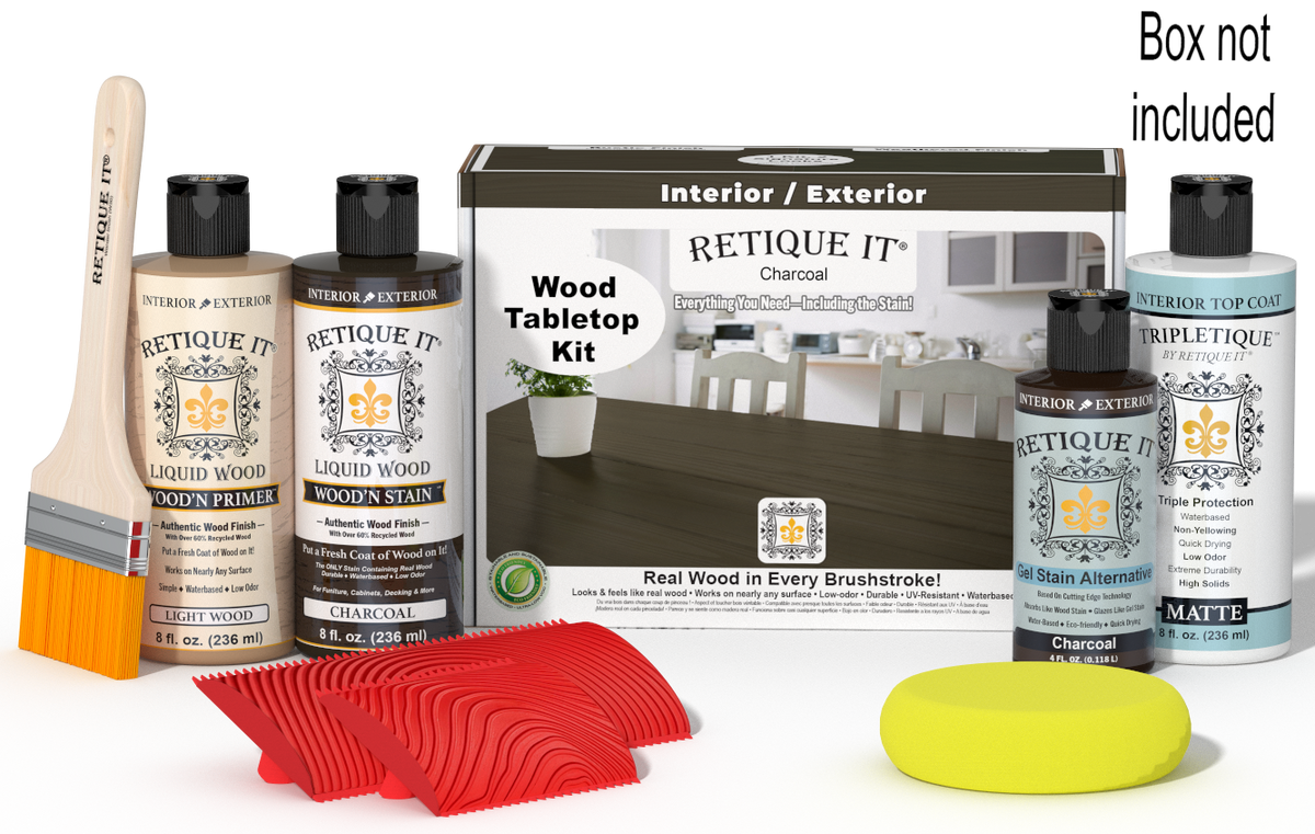 Tabletop Wood'n Finish Kit - Charcoal