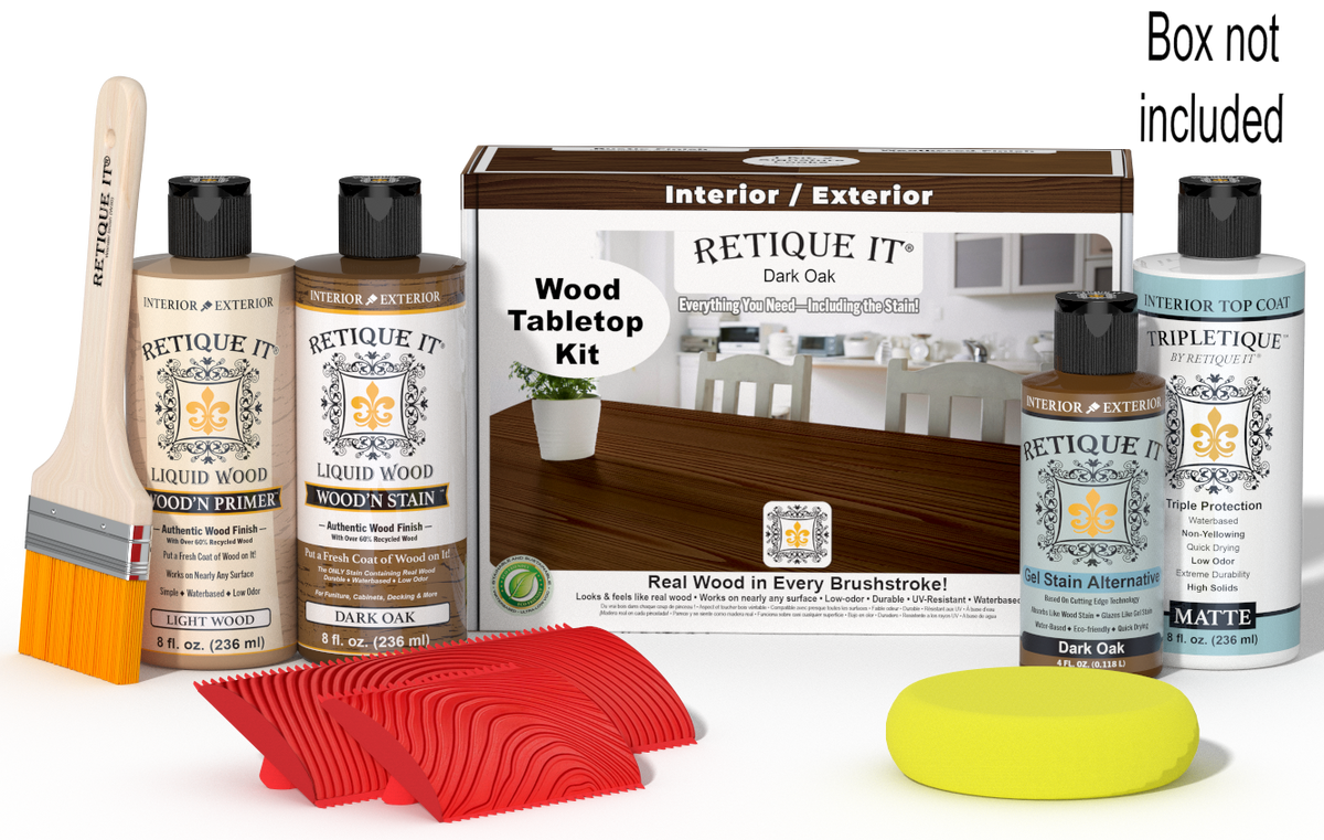 Tabletop Wood'n Finish Kit - Dark Oak