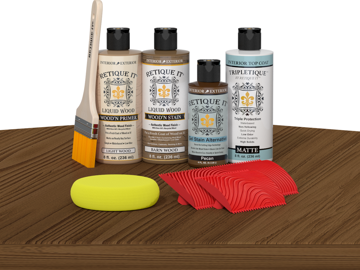 Tabletop Wood'n Finish Kit - Modern Walnut