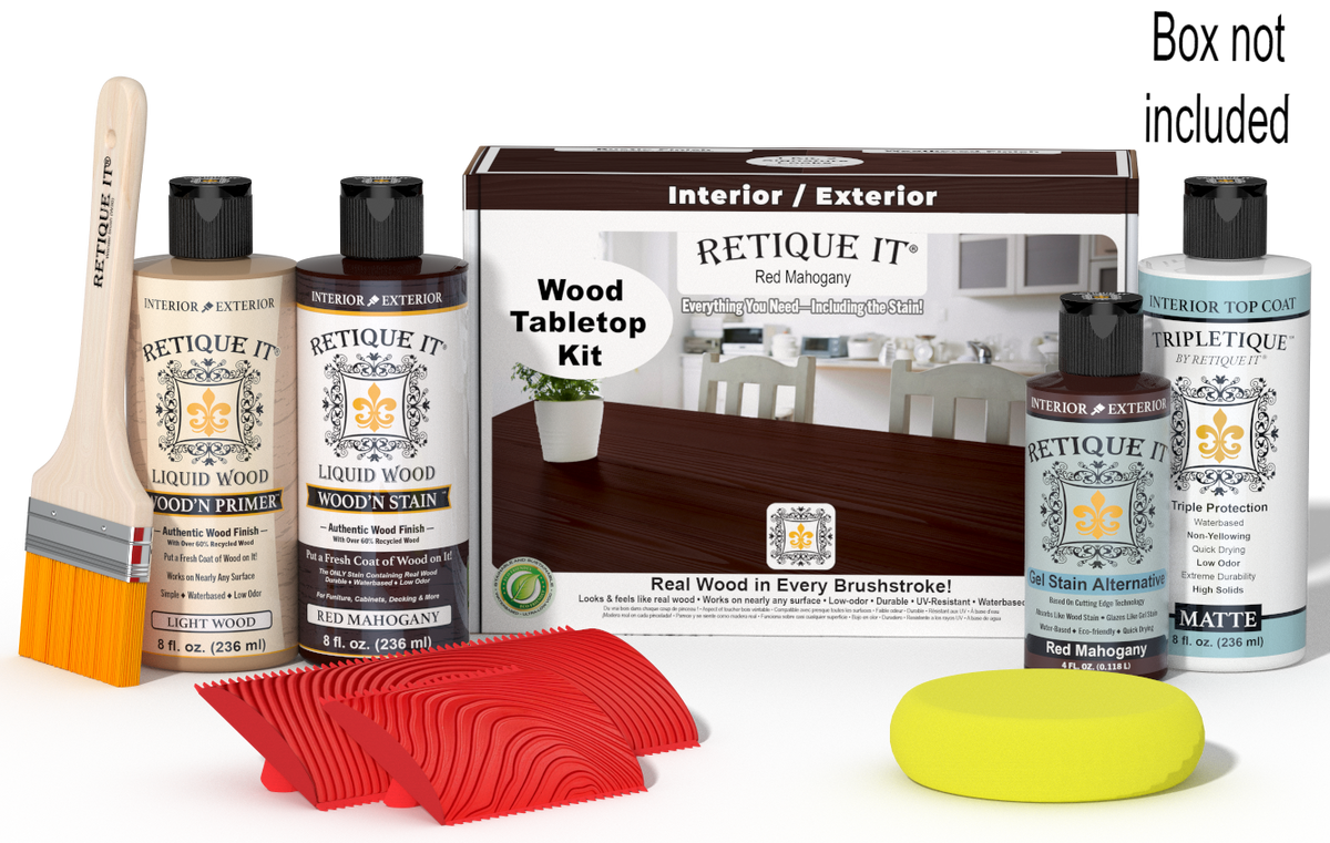 Tabletop Wood'n Finish Kit - Red Mahogany