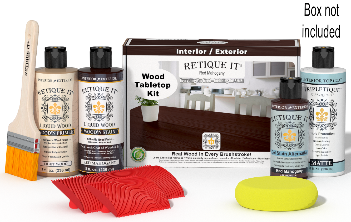 Tabletop Wood'n Finish Kit - Red Mahogany