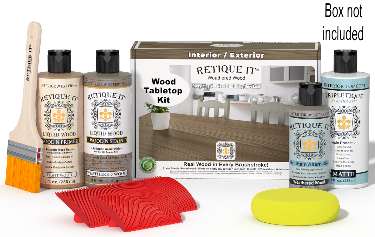 Tabletop Wood'n Finish Kit - Weathered Wood