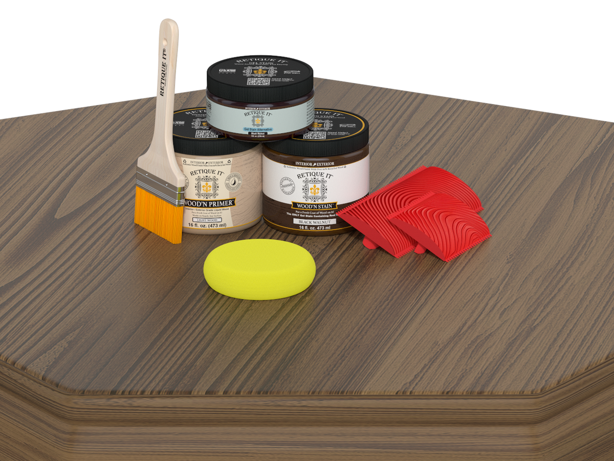 Tabletop Wood'n Finish Kit (Double Size) - Black Walnut