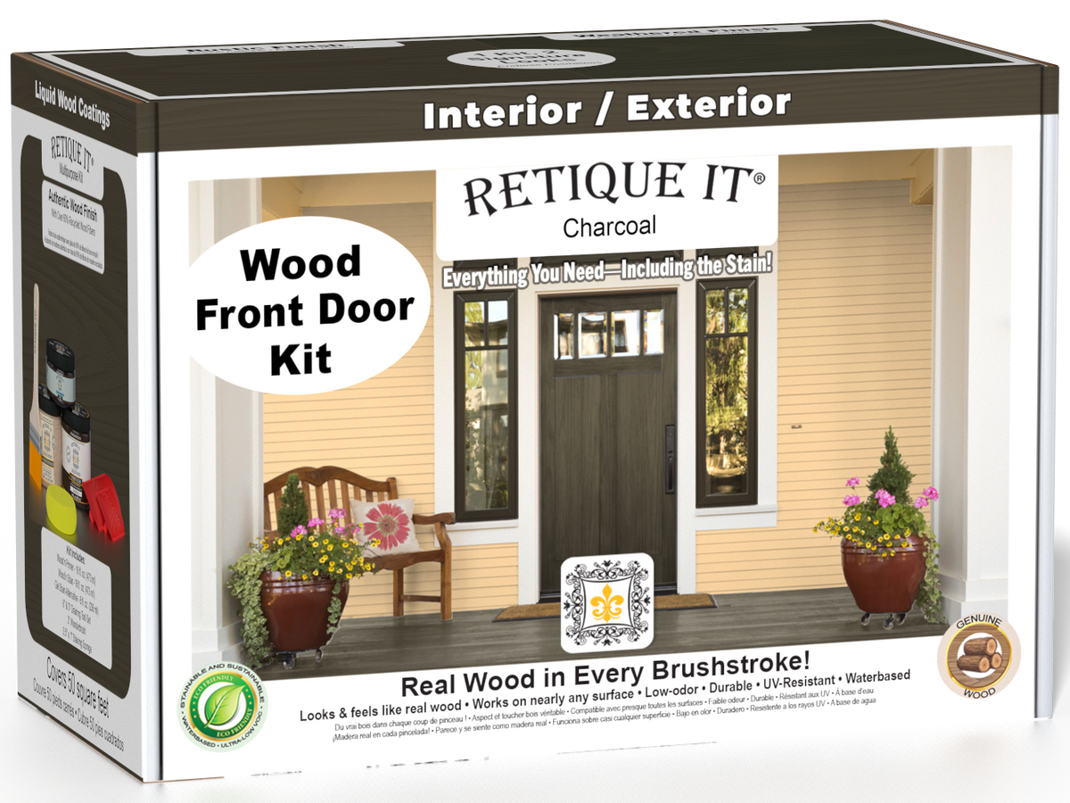 Wood'n Finish Front Door Kit - Charcoal — box hero