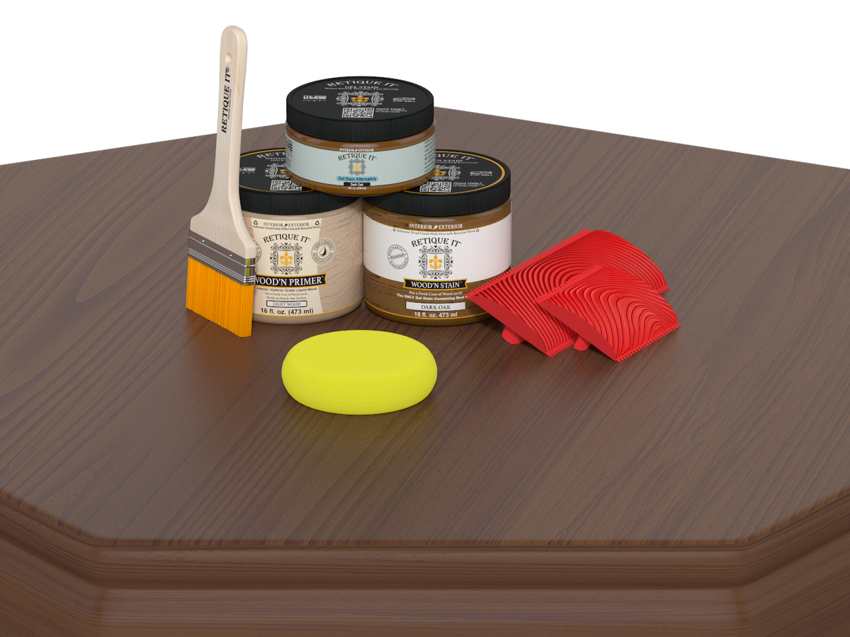 Tabletop Wood'n Finish Kit (Double Size) - Dark Oak