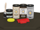 Wood'n Finish Front Door Kit (Double) - Charcoal — Matte kit contents