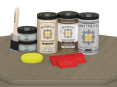 Large Drift Wood Wood'n Finish Kit by Retique It® with exterior top coat, shown in matte finish for wood furniture and projects.