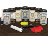 Wood'n Door Kit (Front & Garage Door) - Black Walnut — Matte kit contents