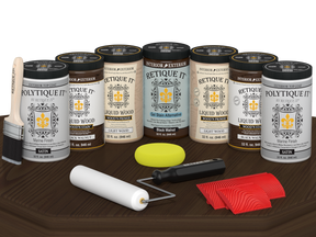 Wood'n Door Kit (Front & Garage Door) - Black Walnut — Satin kit contents